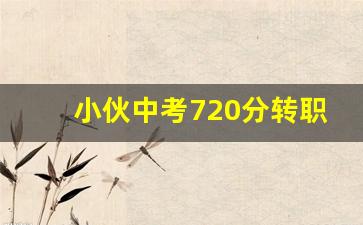 小伙中考720分转职高烹饪夺烹专第一 书写职教精彩篇章(职中